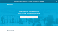 Desktop Screenshot of airportdesk.dk