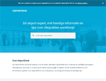 Tablet Screenshot of airportdesk.nl